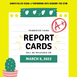 Trimester 2  Report Card - March 9th